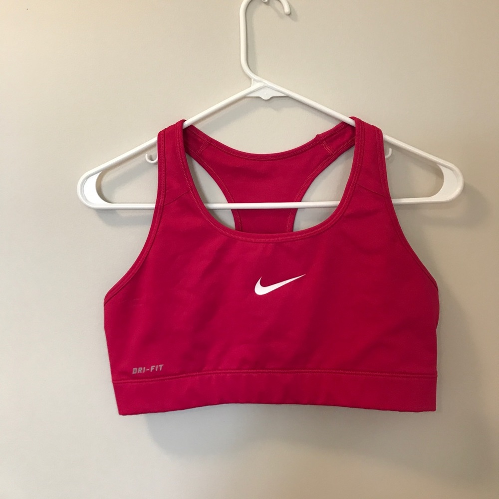 Nike pink sports bra